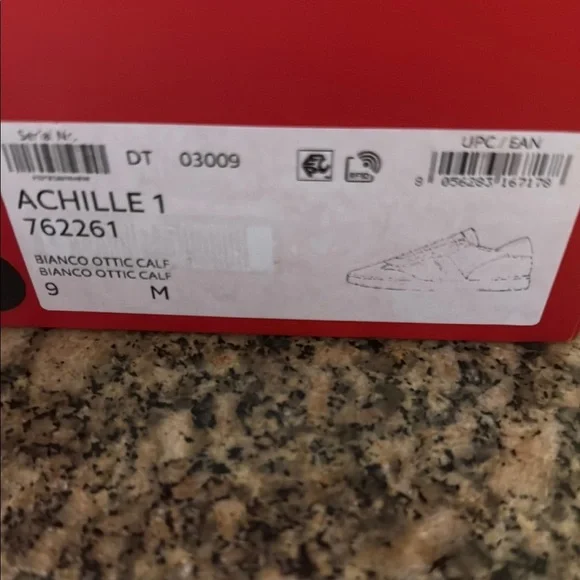 Salvatore Ferragamo Men's White and Red Sneakers - Picture 2 of 10